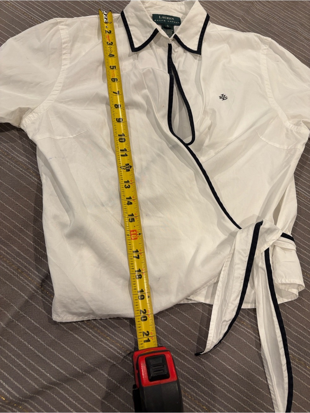 Ralph Lauren White Jacket with Black Trim